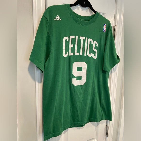 Adidas Boston Celtics Youth L Rajon Rondo #9 Cotton Graphic Print Tee Shirt - Picture 11 of 11